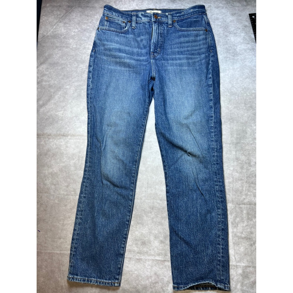 Madewell The Perfect Vintage Jean 29 Blue High Rise Straight Leg Denim 1132